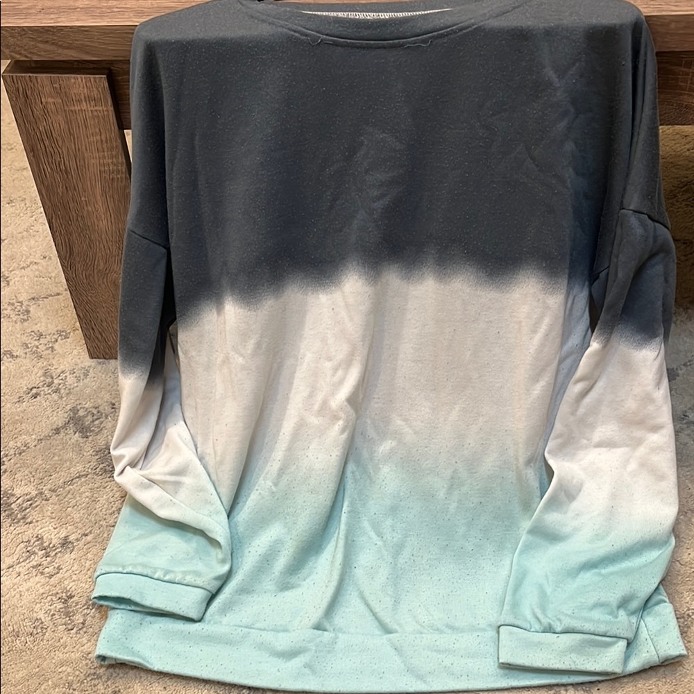 Dip-Dye Long Sleeve Shirt